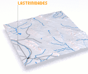 3d view of Las Trinidades