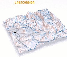3d view of La Escondida