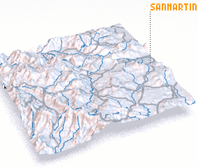 3d view of San Martín