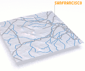 3d view of San Francisco