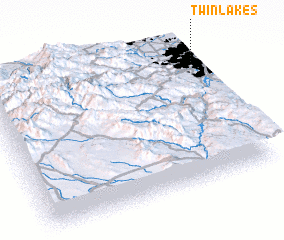 3d view of Twin Lakes