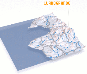 3d view of Llano Grande