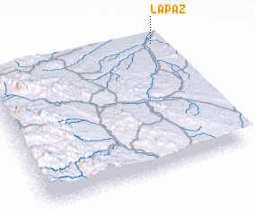 3d view of La Paz