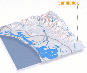 3d view of San Miguel