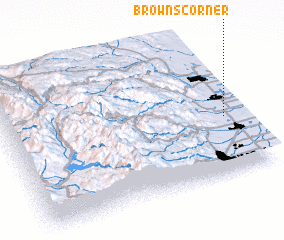 3d view of Browns Corner