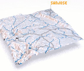 3d view of San José
