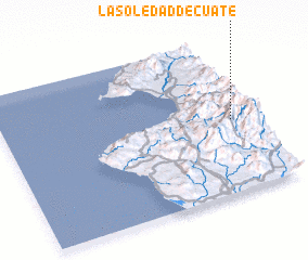 3d view of La Soledad de Cuate