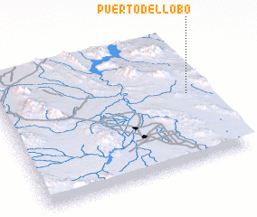 3d view of Puerto del Lobo