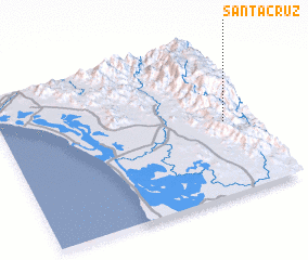 3d view of Santa Cruz