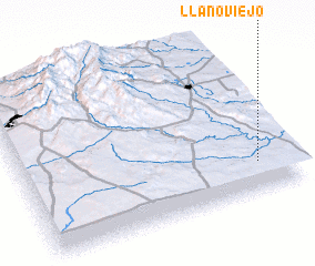 3d view of Llano Viejo