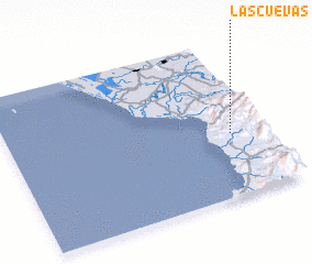 3d view of Las Cuevas