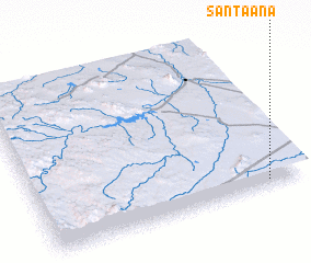 3d view of Santa Ana