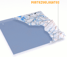 3d view of Portezuelo Gatos