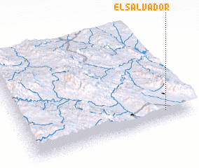 3d view of El Salvador