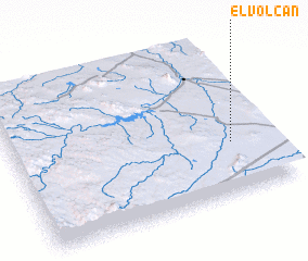 3d view of El Volcán