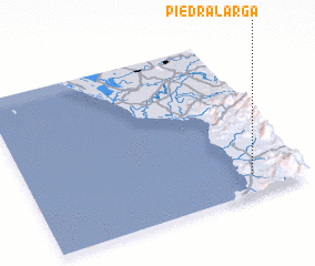 3d view of Piedra Larga