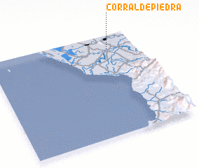 3d view of Corral de Piedra