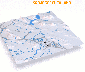 3d view of San José del Colomo