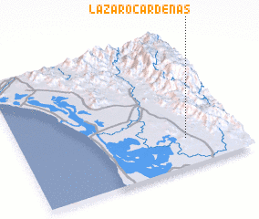 3d view of Lázaro Cárdenas