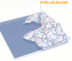 3d view of Pitallal del Sur