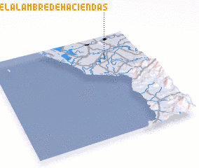 3d view of El Alambre de Haciendas