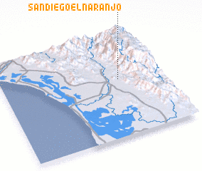 3d view of San Diego el Naranjo