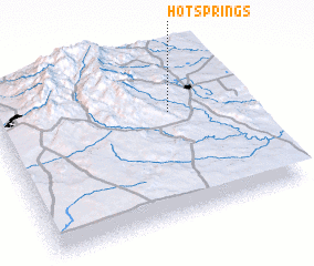 3d view of Hot Springs