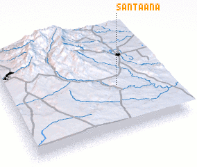 3d view of Santa Ana