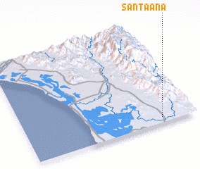 3d view of Santa Ana