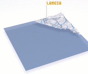 3d view of La Mesa