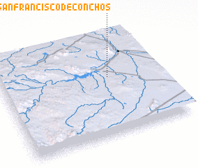 3d view of San Francisco de Conchos