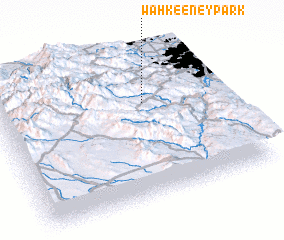 3d view of Wah Keeney Park