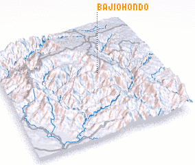 3d view of Bajío Hondo