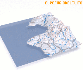 3d view of El Refugio del Tuito