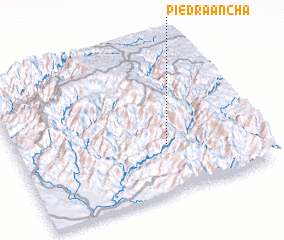 3d view of Piedra Ancha