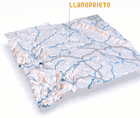 3d view of Llano Prieto