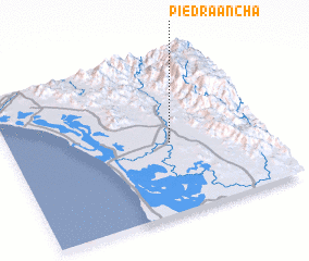 3d view of Piedra Ancha