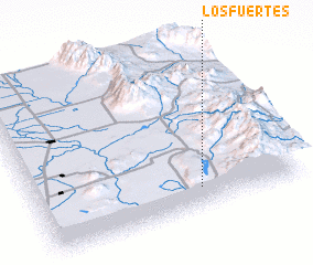 3d view of Los Fuertes