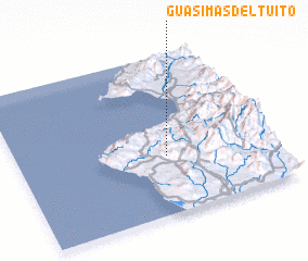 3d view of Guásimas del Tuito