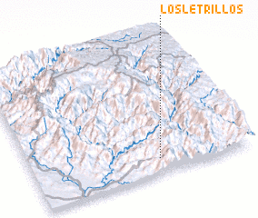 3d view of Los Letrillos