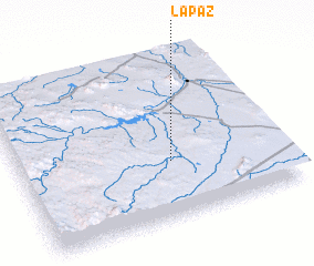 3d view of La Paz