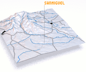 3d view of San Miguel