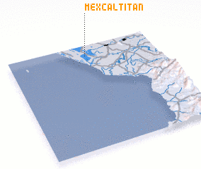 3d view of Mexcaltitán