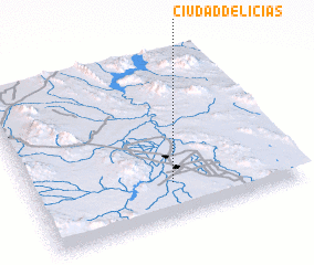 3d view of Ciudad Delicias