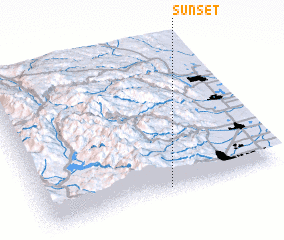 3d view of Sunset