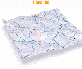 3d view of La Palma