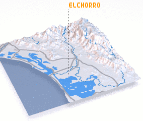 3d view of El Chorro