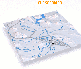 3d view of El Escondido