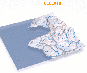 3d view of Tecolotán