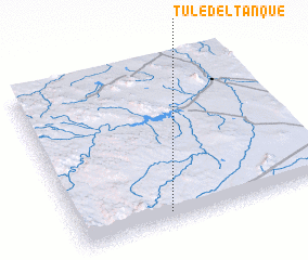 3d view of Tule del Tanque